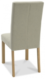 Bentley Designs Parker Silver Grey Fabric Square Back Dining Chair (Sold in Pairs) - thumbnail 3