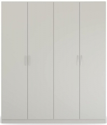 Rauch Pure Quadra-Spin 181cm Grey 4 Door Wardrobe