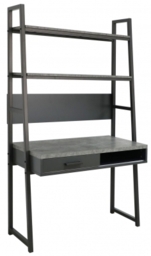 Fusion Grey Concrete Effect Top Desk - thumbnail 1