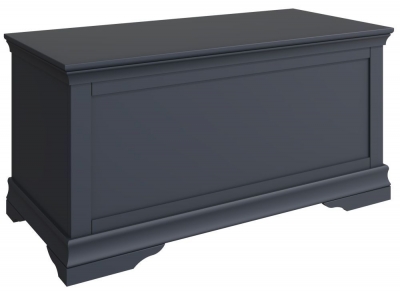 Clearance - Chantilly Midnight Grey Painted Blanket Box - D583 - image 1