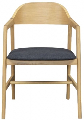 Carrington Scandinavian Style Oak Carver Dining Chair (Sold in Pairs) - image 1