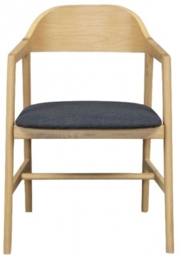 Carrington Scandinavian Style Oak Carver Dining Chair (Sold in Pairs) - thumbnail 1
