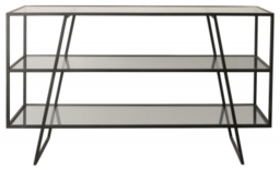Putney Black and Glass Console Table