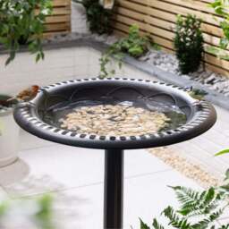 Weightable Round Resin Bird Bath - Christow - thumbnail 2