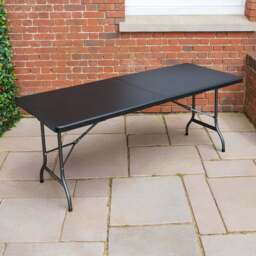 6ft Rattan Effect Garden Table - Christow - thumbnail 4