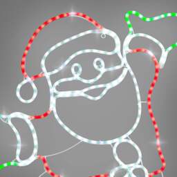 Happy Santa Christmas Rope Light - Christow - thumbnail 4