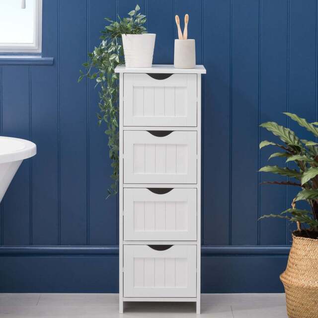 Clovelly White Bathroom Drawer Unit - Christow - image 1