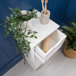 Clovelly White Bathroom Drawer Unit - Christow - thumbnail 2