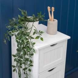 Clovelly White Bathroom Drawer Unit - Christow - thumbnail 4