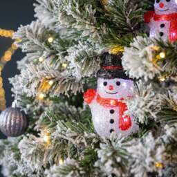 Acrylic Snowman Lights – Set of 5 - Christow - thumbnail 2