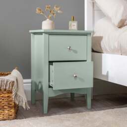Ilsington 2 Drawer Bedside Table - Christow - thumbnail 6