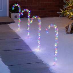 Mains Powered Micro LED Candy Canes - Christow - thumbnail 6