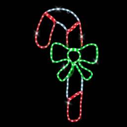 Candy Cane Christmas Rope Light - Christow - thumbnail 3