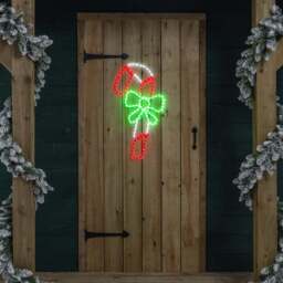 Candy Cane Christmas Rope Light - Christow - thumbnail 2