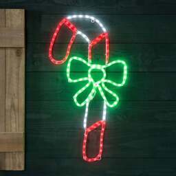 Candy Cane Christmas Rope Light - Christow - thumbnail 1