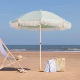 Portable Tassel Parasol with Tilt – 2m - Christow - thumbnail 4