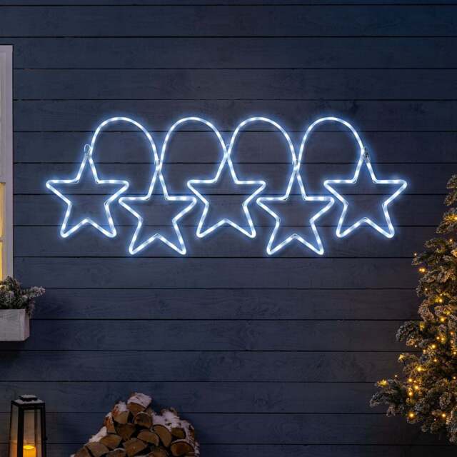 5 Star Christmas Rope Light - Christow - image 1