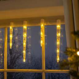 10 Battery Operated Icicle Lights - Christow