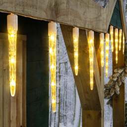 10 Battery Operated Icicle Lights - Christow - thumbnail 5