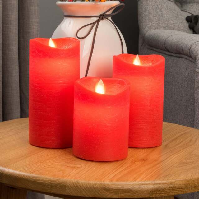 Flicker Flame LED Candles (Set of 3) - Christow - image 1