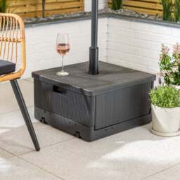 Boxed Parasol Base with Wheels – 67kg - Christow