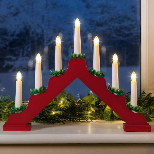 Battery Operated Christmas Candle Bridge - Christow - image 1