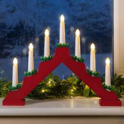 Battery Operated Christmas Candle Bridge - Christow