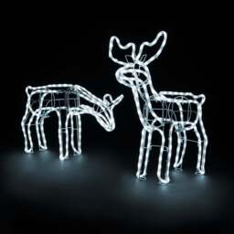 White LED Reindeer - Christow