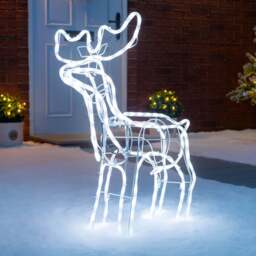 White LED Reindeer - Christow - thumbnail 5