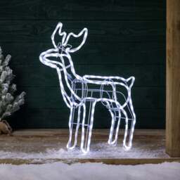 White LED Reindeer - Christow - thumbnail 6
