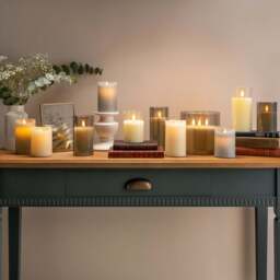 Flicker Flame LED Candles with Remote (Set of 3) - Christow - thumbnail 4