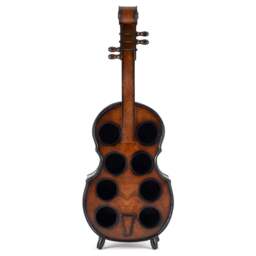 Wooden Cello Wine Rack – 8 Bottle Capacity - Christow - thumbnail 4