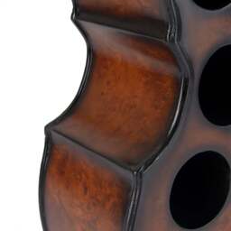 Wooden Cello Wine Rack – 8 Bottle Capacity - Christow - thumbnail 3