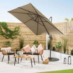 Roma Cantilever Parasol – 2.5m - Christow - thumbnail 2