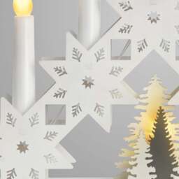 Snowflake Christmas Candle Bridge Light - Christow - thumbnail 3