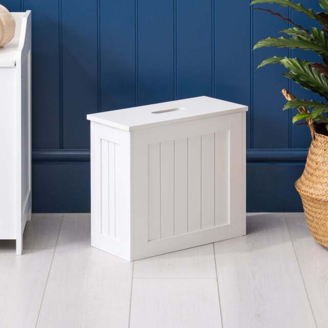 Clovelly White Bathroom Tidy Box - Christow - image 1
