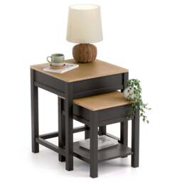 Dartmouth Nest of Tables with Storage - Christow - thumbnail 1