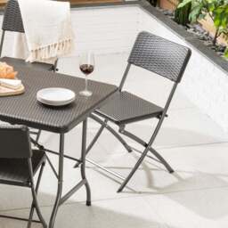 6ft Rattan Effect 4 Seater Dining Set - Christow - thumbnail 4
