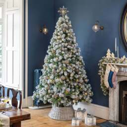Chamonix Spruce Flocked Christmas Tree - Christow - thumbnail 4