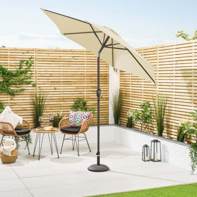 Crank & Tilt Parasol – 2.4m - Christow - image 1