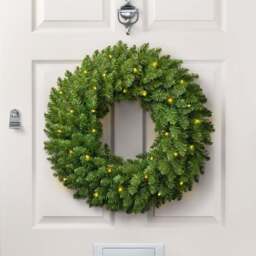 Plain Spruce Christmas Wreath - Christow - thumbnail 2