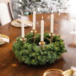 Spruce Artificial Christmas Wreath - Christow - thumbnail 3