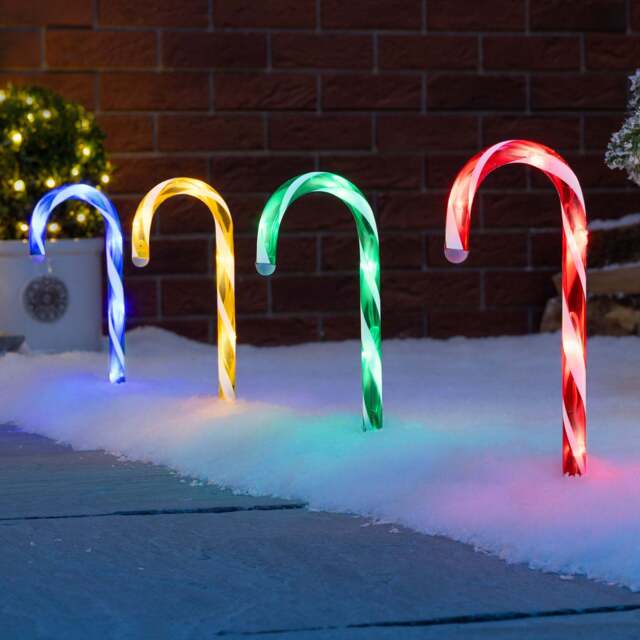 Small Candy Cane Path Lights - Christow - image 1