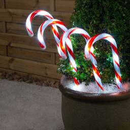 Small Candy Cane Path Lights - Christow - thumbnail 3