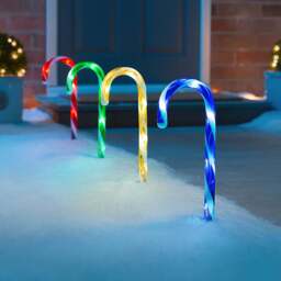 Small Candy Cane Path Lights - Christow - thumbnail 5