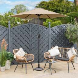 Parasol with Crank – 2.4m - Christow - thumbnail 3