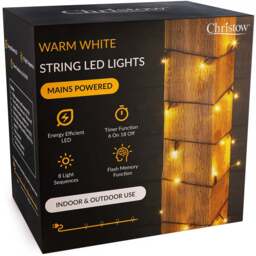 LED Christmas String Lights - Christow - thumbnail 1