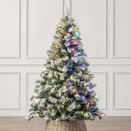 Pre-Lit Chamonix Spruce Flocked Christmas Tree - Christow