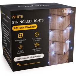 Battery Christmas Lights (Green Cable) - Christow - thumbnail 5