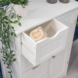Clovelly White Bathroom Drawer Cabinet - Christow - thumbnail 4